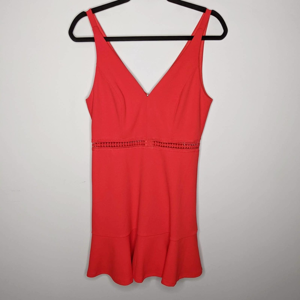 LULUS • Red Lover of Mine Crochet Lace Dress Sz M - Picture 2 of 8